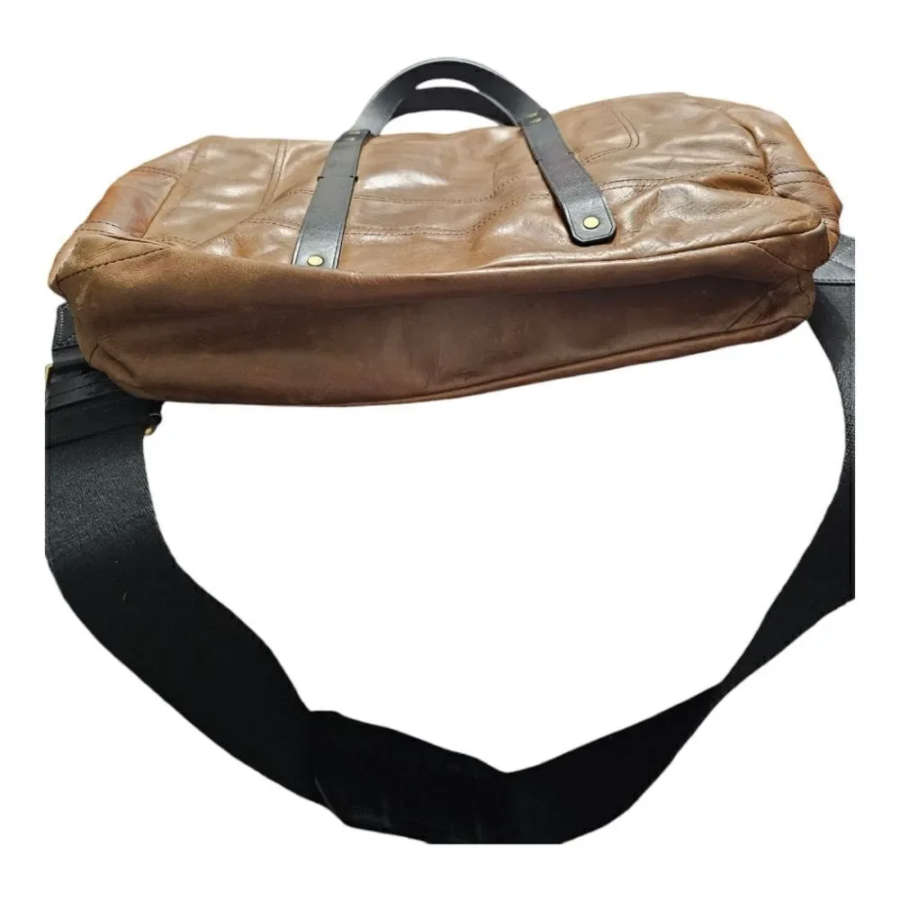 BANANA REPUBLIC Brown Leather‎ Briefcase Messenger Bag